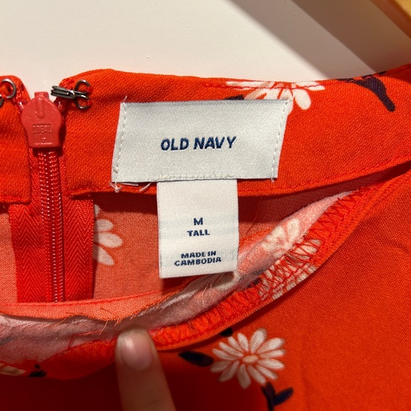 Old Navy Red Floral Dress - Picture 4 of 5